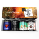 GewürzGlück Geschenkbox Echte Kerle mit 4 Gewürzdosen aus Metall und bunten Etiketten. Alltagsheld, Echter Kerl, Tolle Knolle und Teufelszeug