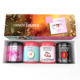 GewürzGlück Geschenkbox Super Girls mit 4 Gewürzdosen aus Metall und bunten Etiketten. Mädchengewürz, Naschkatze, Zuckerschnute, Rock den Wok