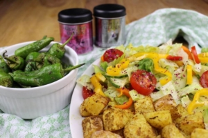 Salat mit Bratpaprika