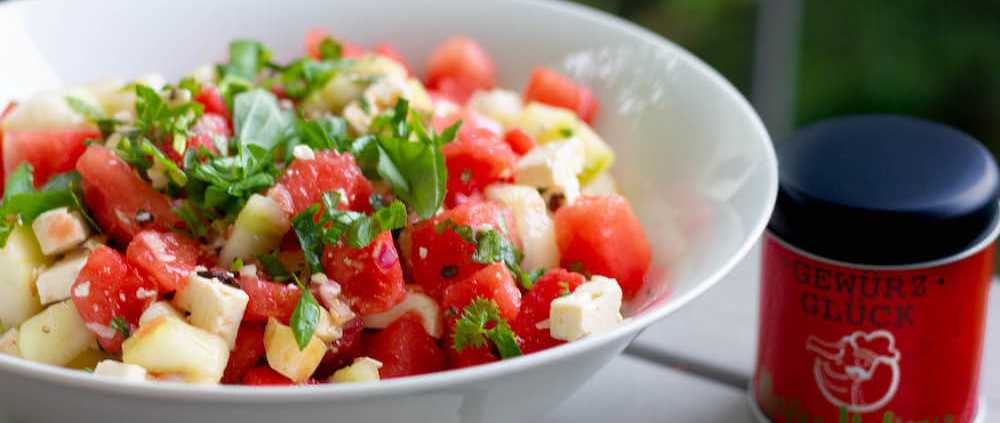 Wassermelonen-Gurken Salat rezept