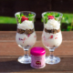 Schichtdessert mit Erdbeeren